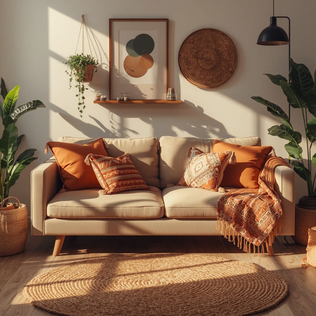 Boho throw pillow ideas for cozy home decor