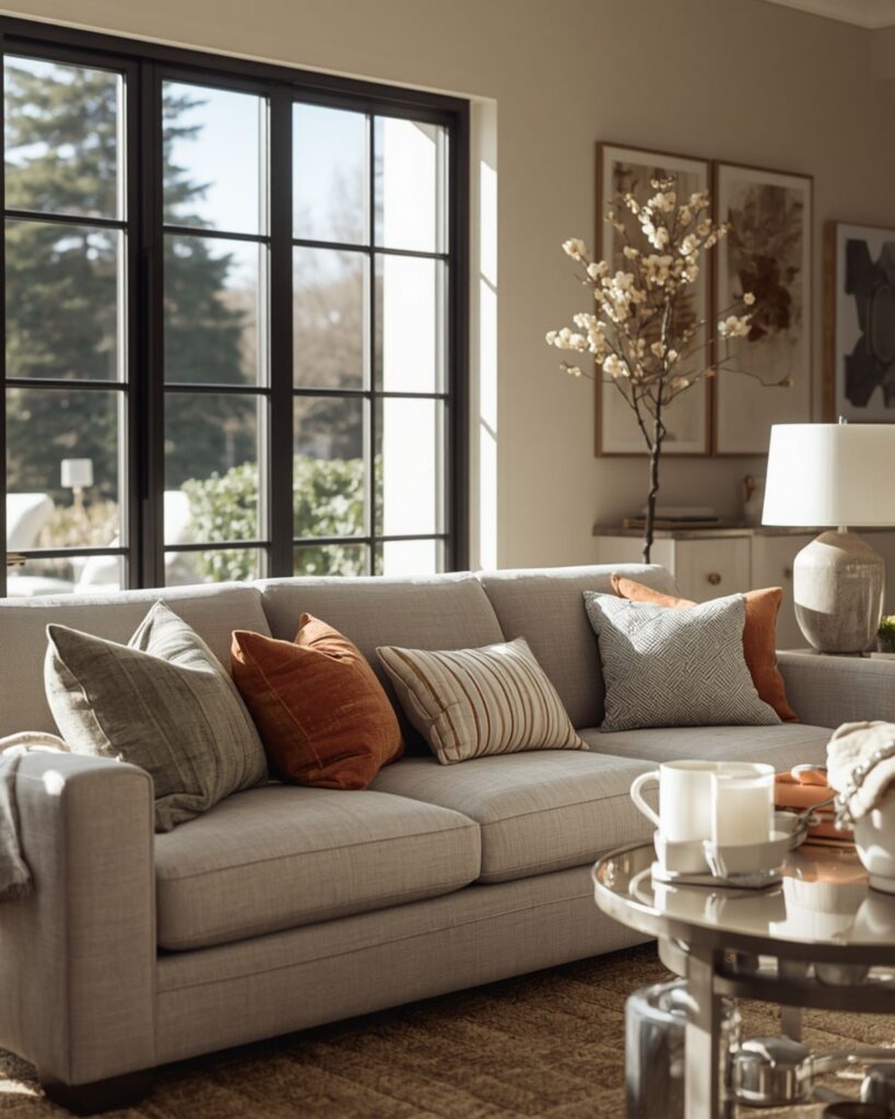 Stylish throw pillow combinations for living room decor