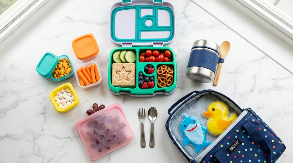 Best lunch packing essentials for school - bento
lunchbox thermos and freezable lunch bag