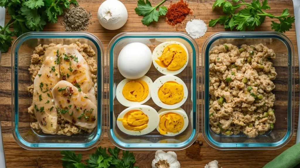 batch cook protein easy meal prep ideas