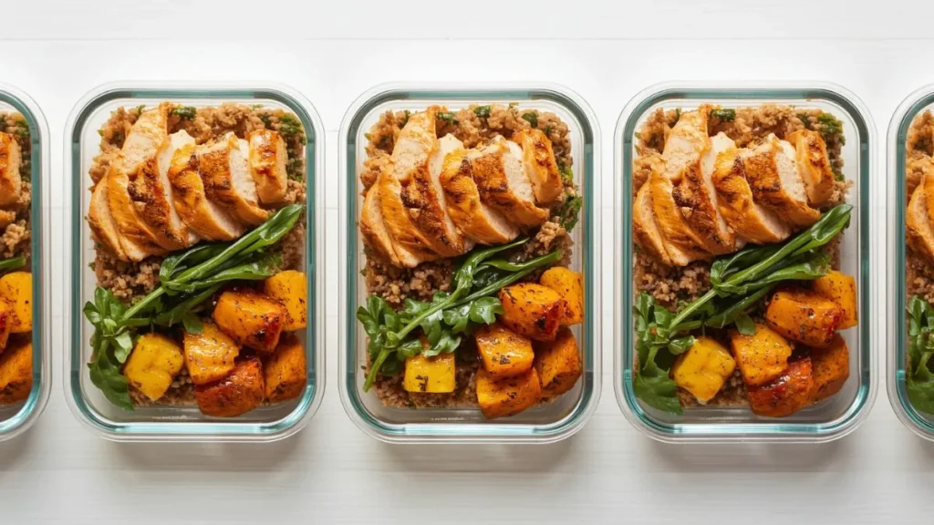 : pre chopped vegetables meal prep idea
