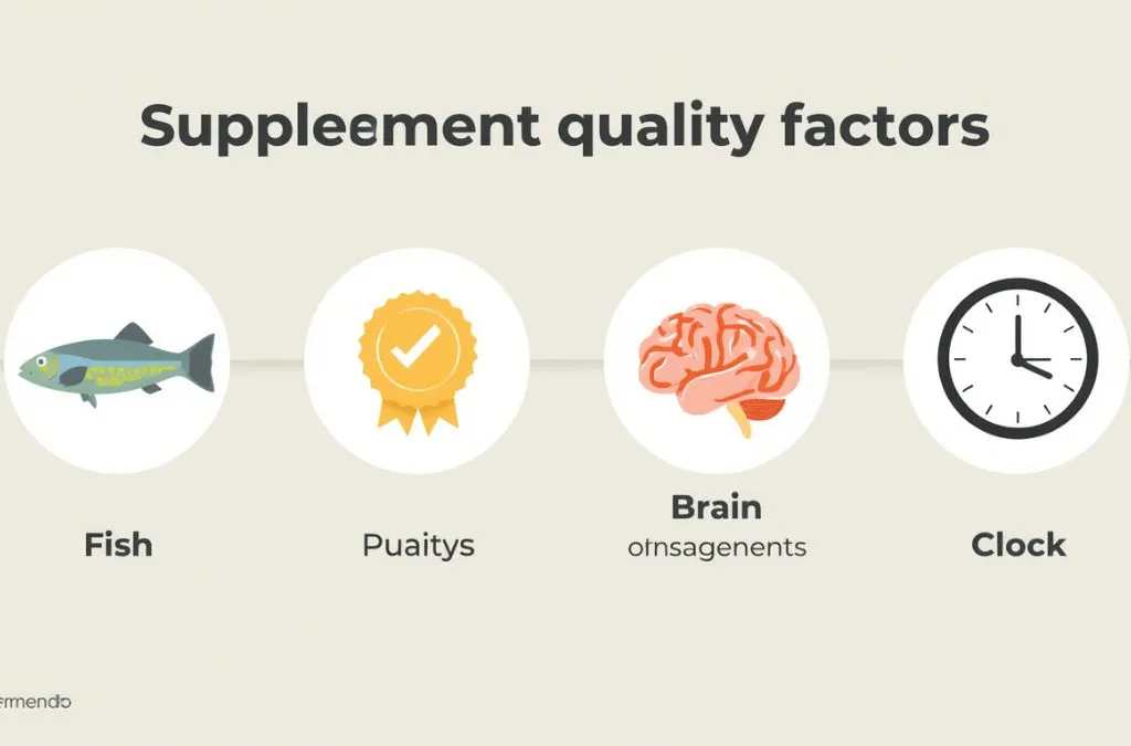 "Infographic showing key factors that make an omega-3 supplement effective"
