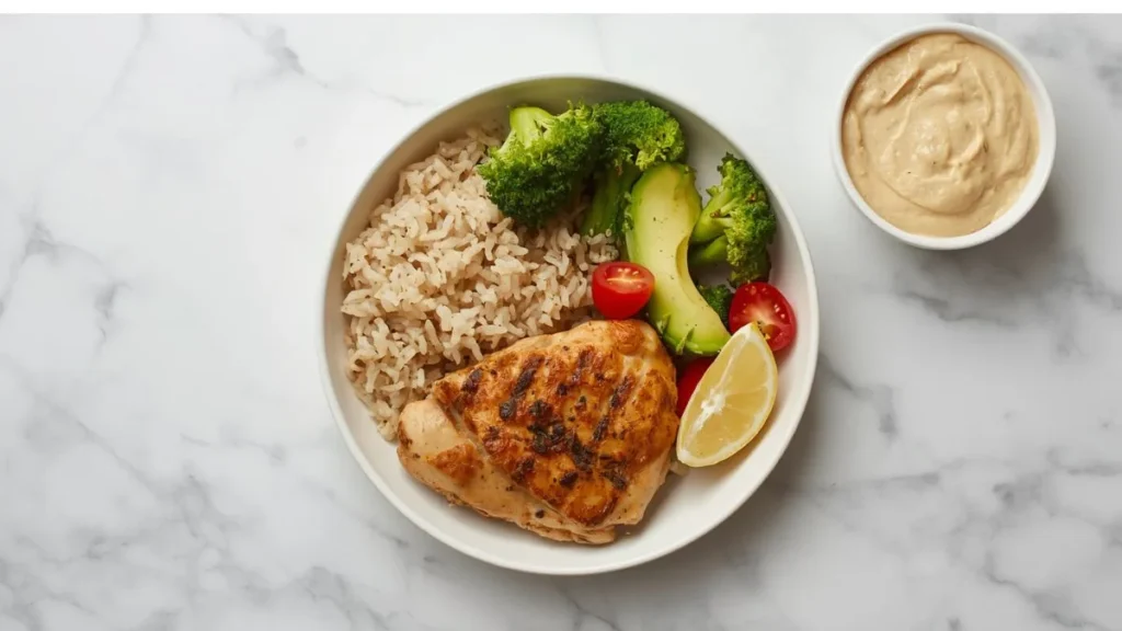 balanced healthy lunch ideas for work and school with
protein carbs and vegetables