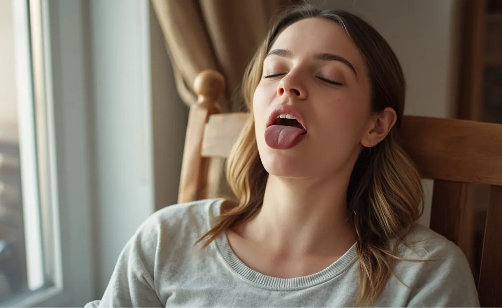 sticking out your tongue for 40 seconds may help reduce stress