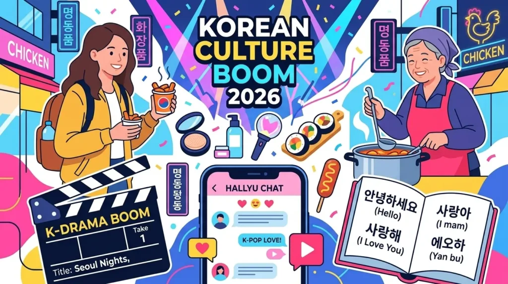  Real-life Korean learning trend 2026 K-drama K-pop boom