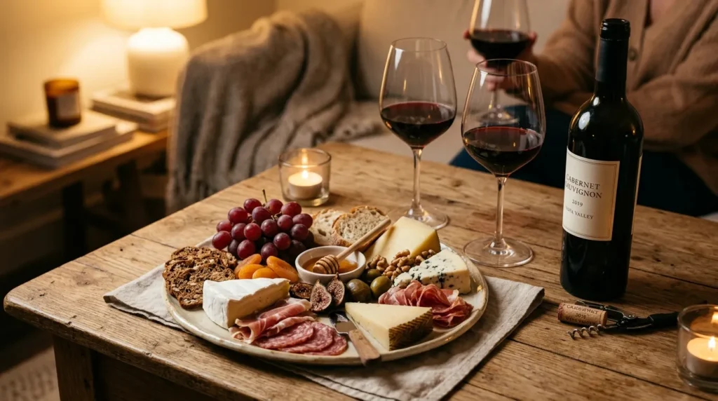 wine-cheese-night-dinner-setup.