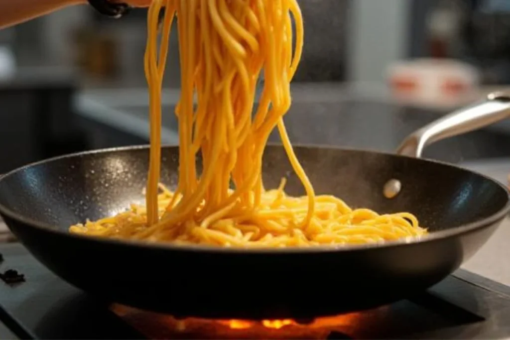 Cooking technique tip for making restaurant-style Chinese noodle recipes