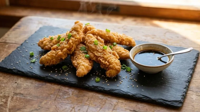 23 homemade Chinese chicken fingers recipes served crispy with soy garlic dipping sauce"